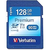 Verbatim 128GB Premium SDXC Memory Card, UHS-I V10 U1 Class 10