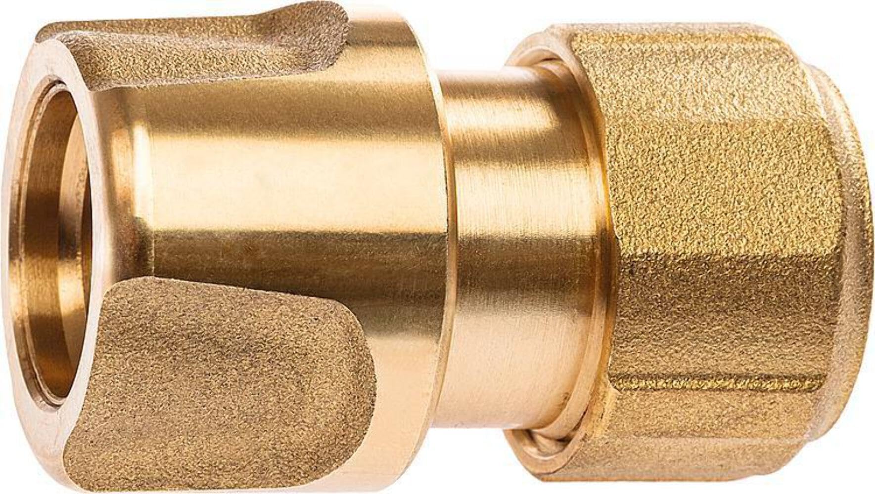 GEKA 801KSB Hose Piece Drinking Water 1/2" 13mm Dvgw Vp550 of Brass, Gold, 18 x 8 x 13 cm