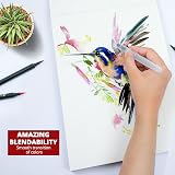 NUCASSO Watercolour Paper Pad A4 30 Sheets 300GSM Cold-Pressed Natural White view 5
