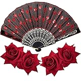 Flamenco Women Accessories Red Rose Flower Hair