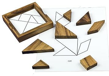 Wooden Tangram Puzzle for Dementia and Alzheimers