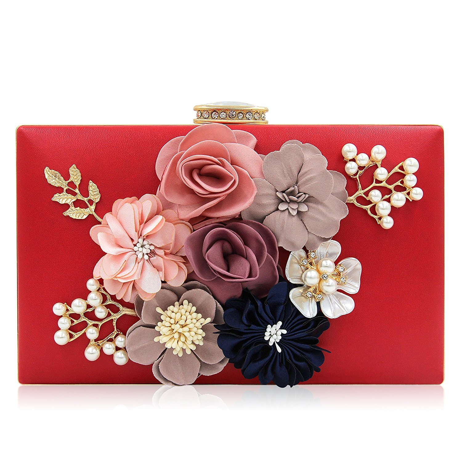 paradox women flower clutches evening handbags wedding clutch purse