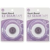 HeatnBond EZ Seam Fusible Sheer Tape for Quilt Batting and Seams, 1.5" x 15 Yards, White, 2 Pack