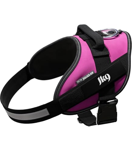 Julius-K9 IDC Powerharness Dog Harness – Size Mini-Mini, Dark Pink, Reflective, Adjustable - View #9