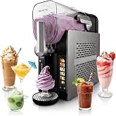 REVOTIO Slushie Machine for Home, 88 oz Tank, No Ice Needed, 6 Presets | Frozen Drink Maker, Slushy Machine, Soft Serve, Margaritas, Frapp&eacute;s, Milkshakes, Quiet, Auto-Clean, Perfect For Parties.