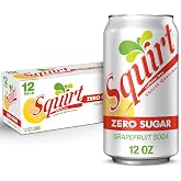 Squirt Zero Sugar Grapefruit Soda, 12 Oz Cans, 12 Count