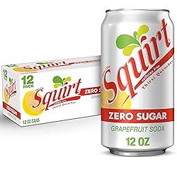 Squirt Zero Sugar Grapefruit Soda, 12 fl oz