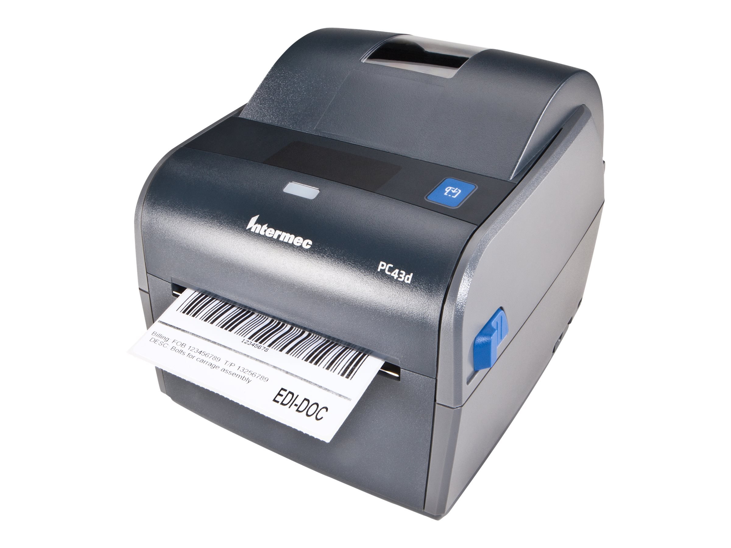 Intermec PC43d - Label Printers (Direct Thermal, IPL, XML, ZPL II, USB, 1D, 2D, Code 49, EAN13, MaxiCode, PDF417, POSTNET, Grey, 10-80%)
