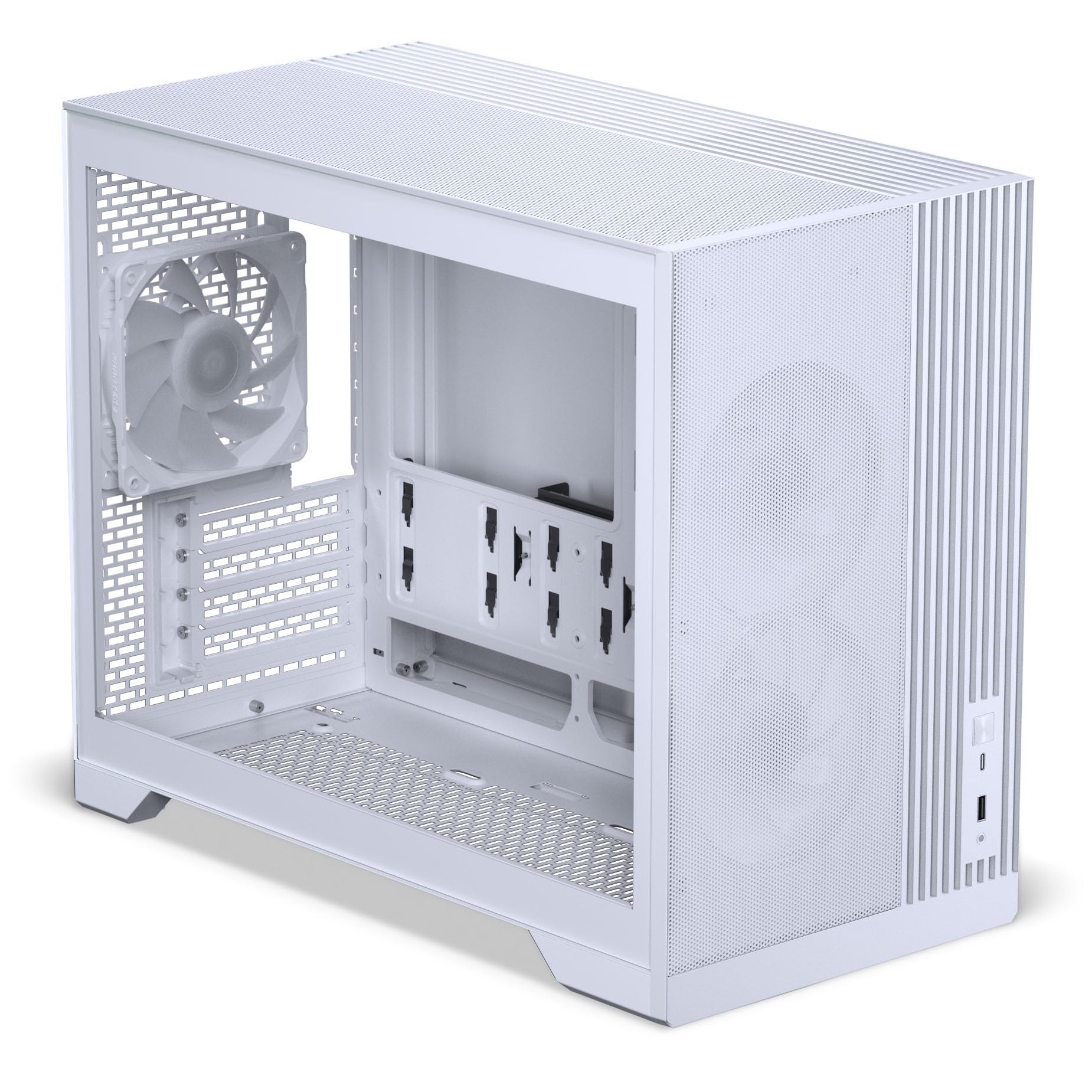 Phanteks XT M3 Mini-Tower PC-Gehäuse Weiß – Kompaktes Micro-ATX Case mit Tempered Glass, Unterstützung für 360-mm-Radiator & 430-mm-Grafikkarten – mit 3X 120mm RGB Lüftern 6