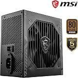 MSI MAG A550BN UK 550W 80 Plus Bronze Non-Modular PSU 12V Single-Rail view 2