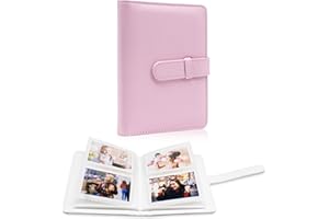 64 Pockets Photo Album Book for 2x3 Inch Film - Mini Small Albums for Fujifilm Instax Mini Instant Camera, for Polaroid Hi-Pr