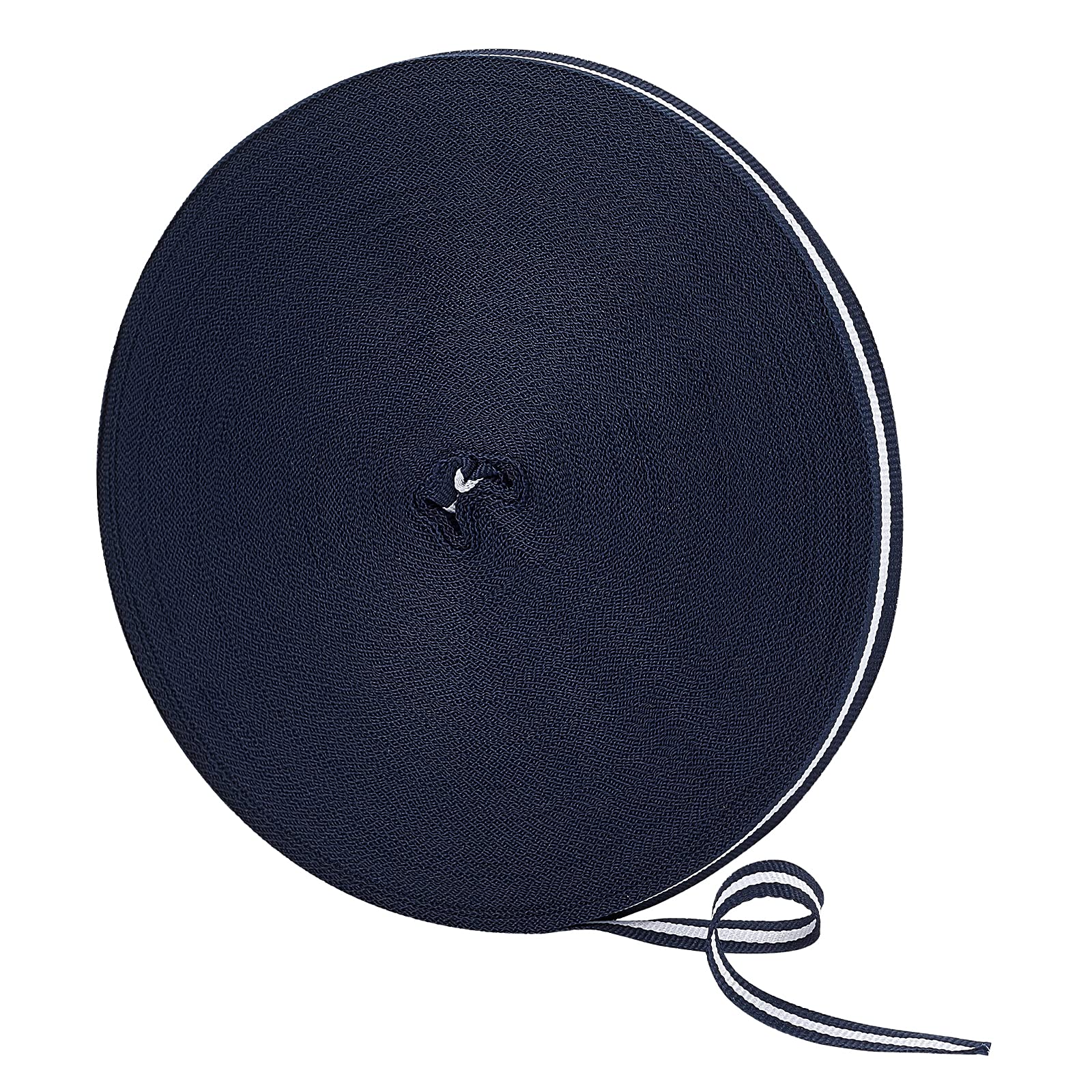 GORGECRAFT 45M Double Sided Fabric Ribbon 10mm Wide Blue White Stripe Multicolors Satin Rolls for Gift Wrapping Hair Arts Crafts DIY, Festival Decoration