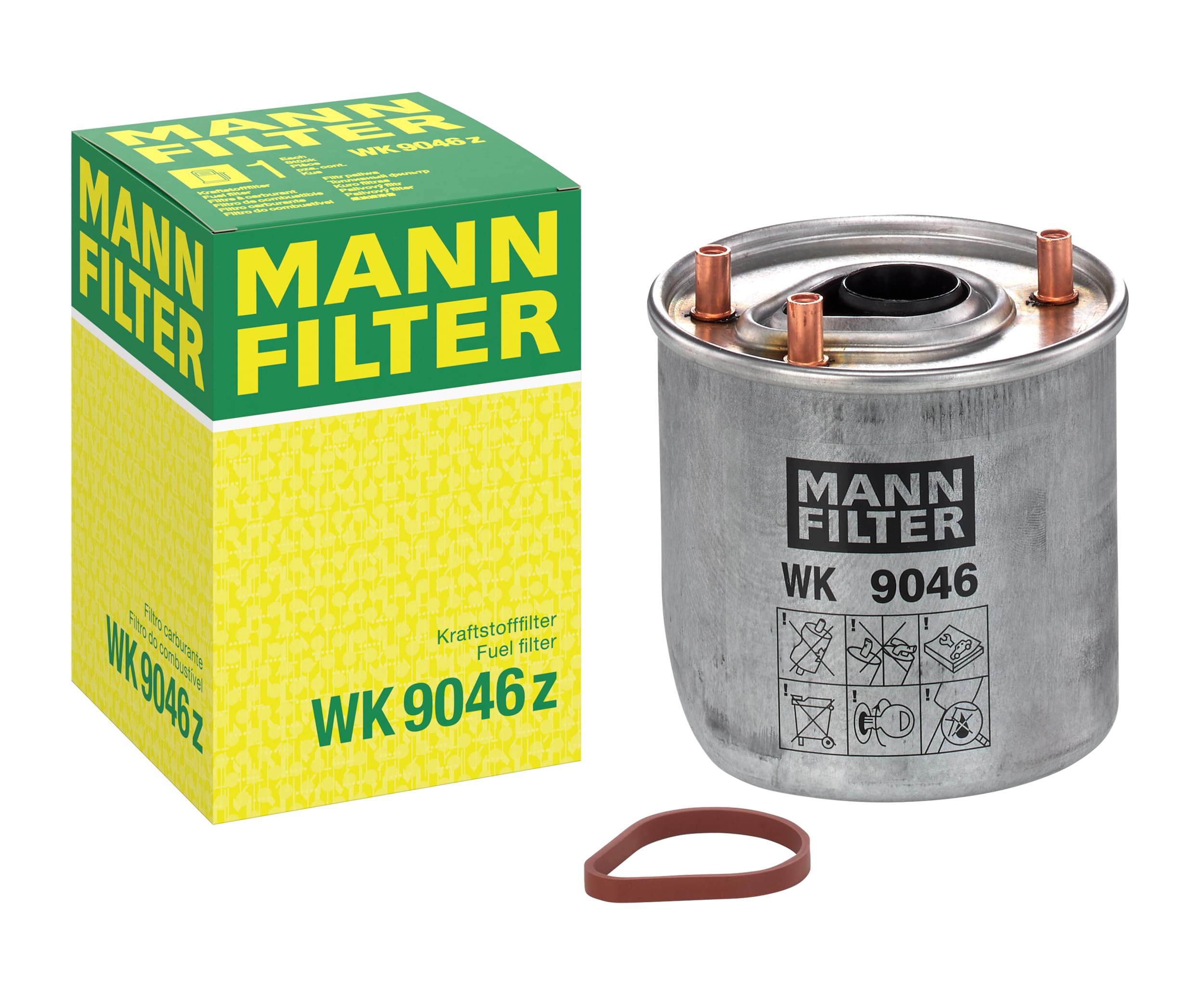 MANN-FILTER WK 9046 Z Fuel filter – Fuel filter set with gasket / gasket set – For Passenger Cars