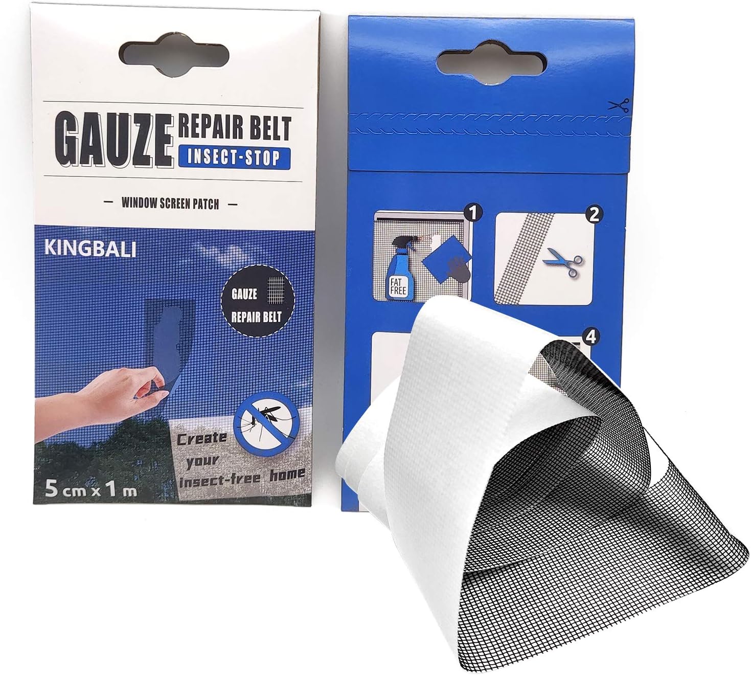 Window Screen Repair Kit Tape£¬ Black 5X100cm£¬Strong Adhesive