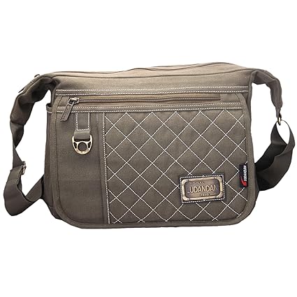Ludandan Canvas 7.5 Liters Olive Green Messenger Bag