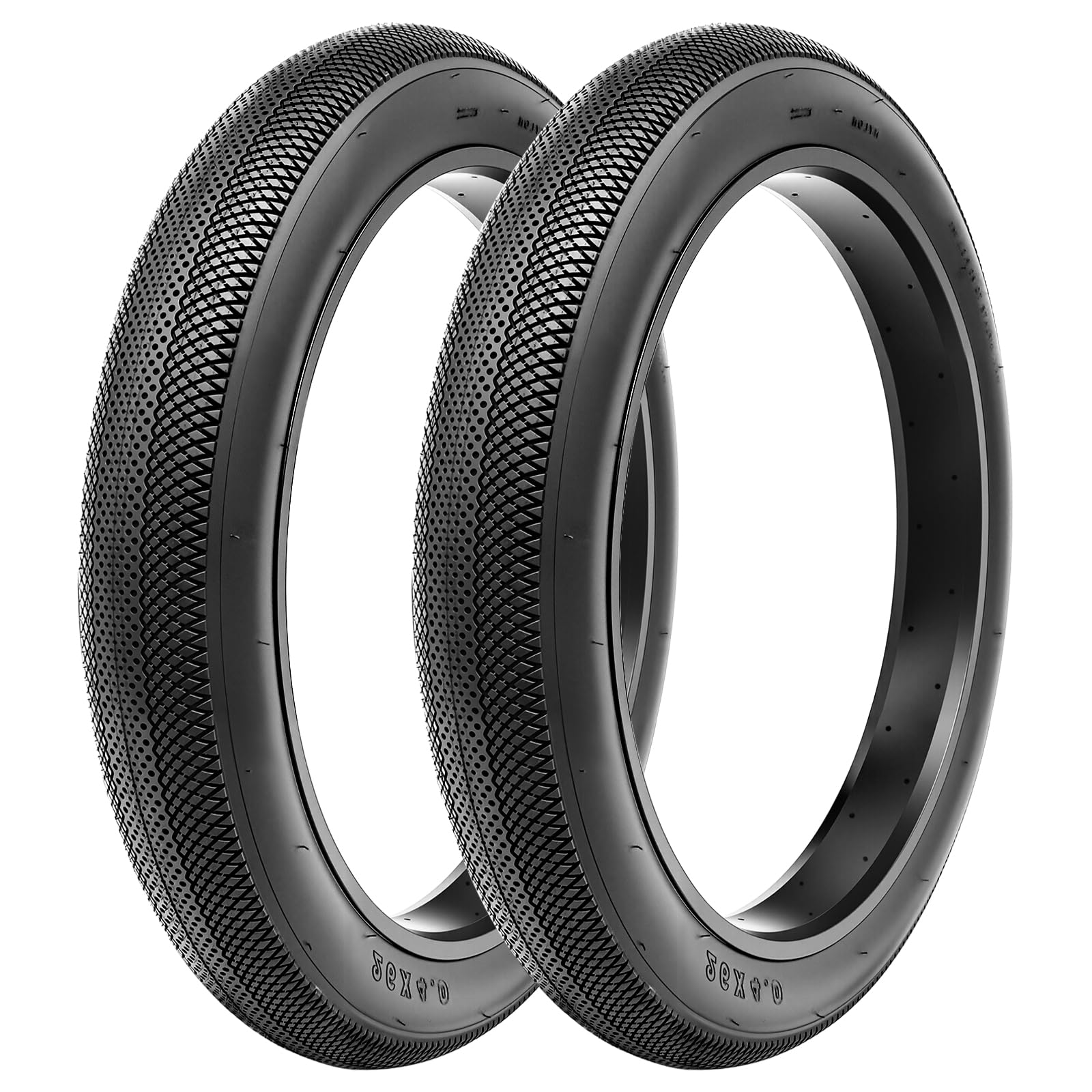 GRELiving Pack of 2 60TPI Foldable Fat Bike Tyre Fat Bicycle Tyre E-Bike Tyre 20/26 x 4.0 Replacement Bicycle Tyre for Mountain Snow and Beach Bike (26x4.0)