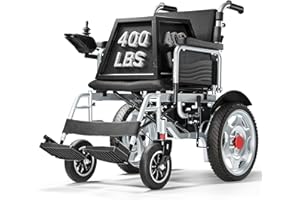 Electric Wheelchair, Electric Wheelchair for Adults, Foldable All Terrain Power Wheelchair, 15 Miles Long Travel Range, 500W 