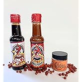 (3 pack) Chiltepin Sonora Jar, La Camananga Roja y Negra Salsa Seafood Sauce La Original by Lencho 4x4 and Marisquero from Guasave Sinaloa, 5 oz.