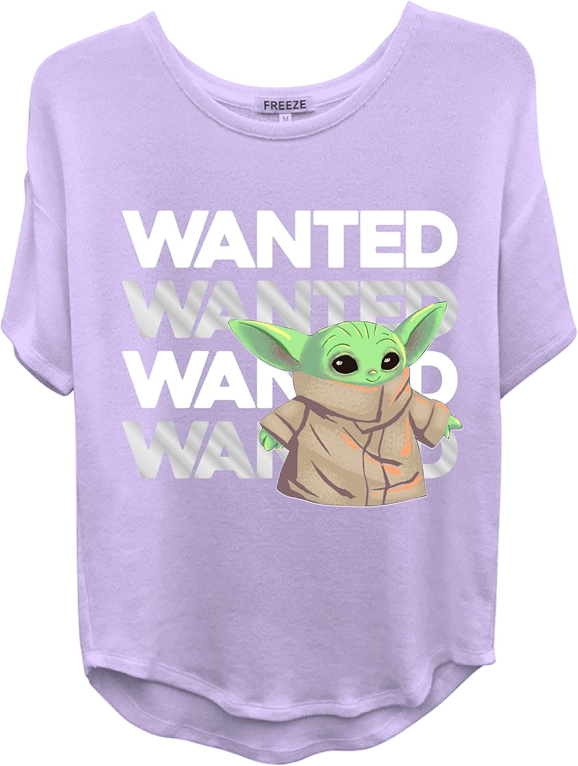 Star Wars Ladies Yoda Top Ladies Baby Yoda Fashion Shirt (Purple, Small