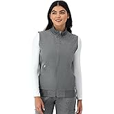 Hanes Women's Comfort Fit Scrubs Healthcare Vest, Moisture-Wicking Stretch Scrubs Vest for Women