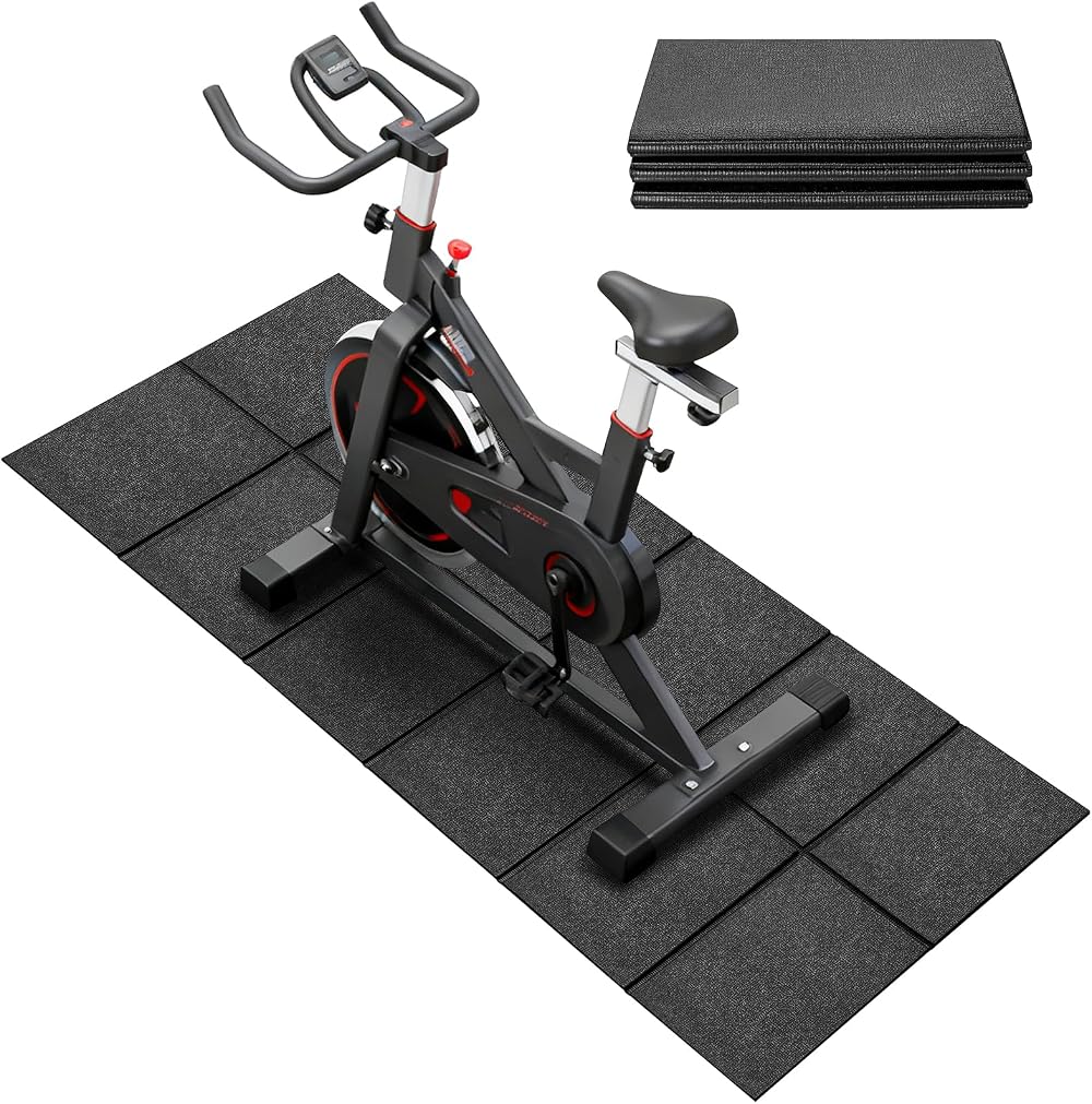 Vanexiss Treadmill Mat 156x75x0.6cm Foldable Waterproof Anti-Slip