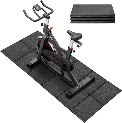 Vanexiss Treadmill Mat 156x75x0.6cm Foldable Waterproof Anti-Slip