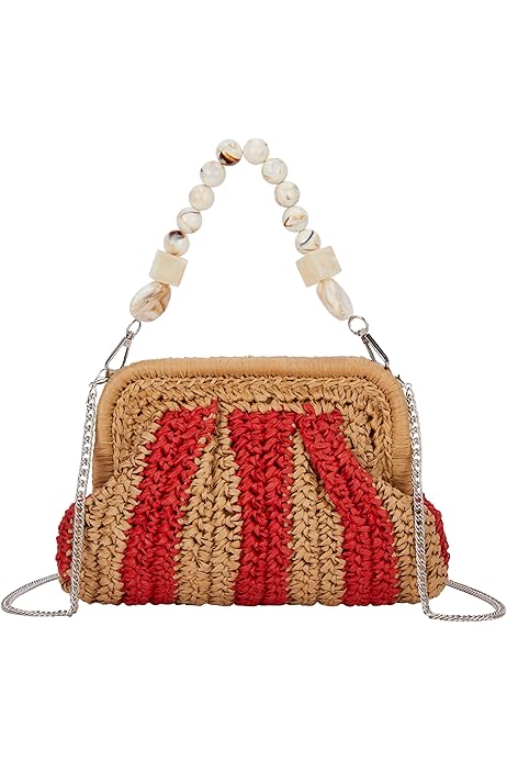Summer Straw Clutch Purses For Women Raffia Evening Bag Woven Crossbody  Handbags For Party Wedding