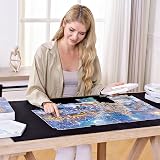 Becko US Puzzle Roll Jigsaw Mat 118x66cm holds 1,500 pieces with tube view 7