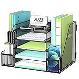 SUPEASY Mesh Desk Organizer with File