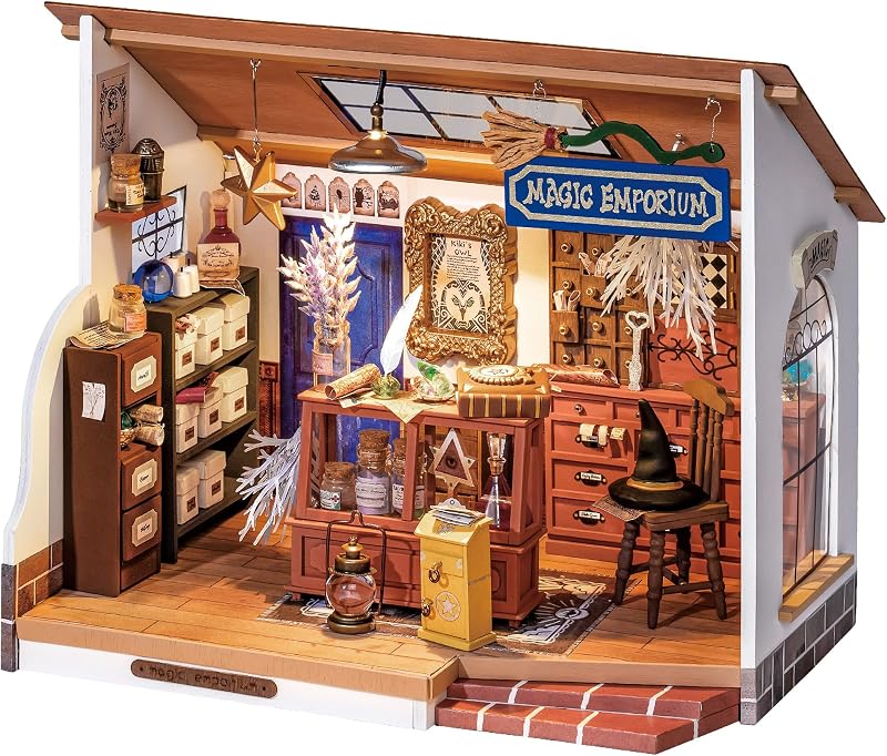 RoWood Kiki's Magic Emporium Doll House Kit 1/20 Wooden Miniature Model