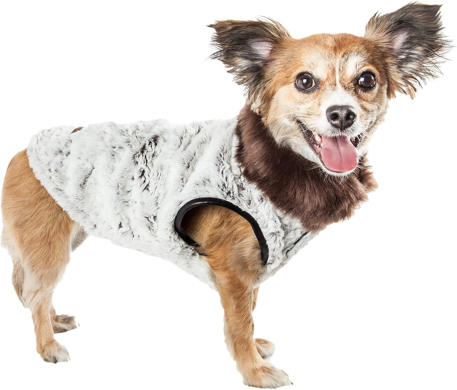 faux fur dog coat