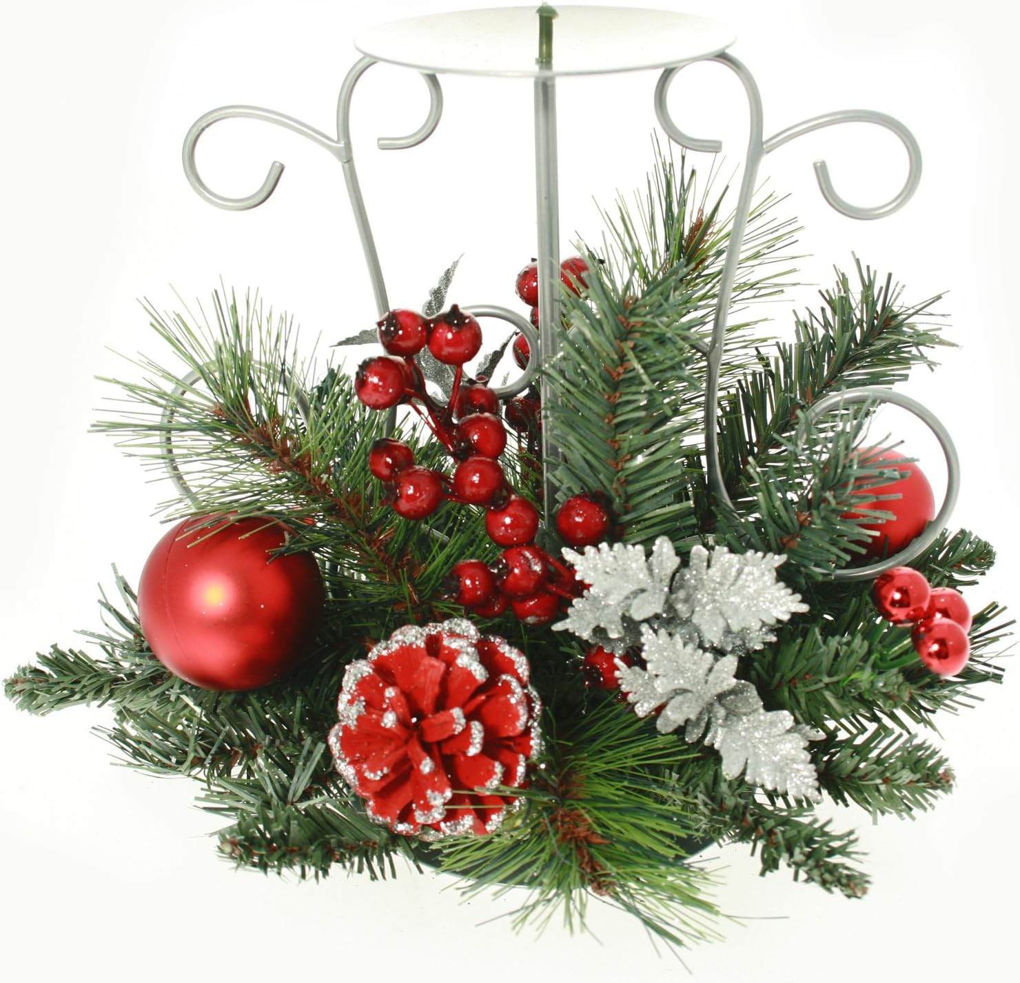 Centrotavola Natalizi Lunghi.Werchristmas Centrotavola Con Supporto Portacandela Motivo Natalizio 22 Cm Amazon It Casa E Cucina