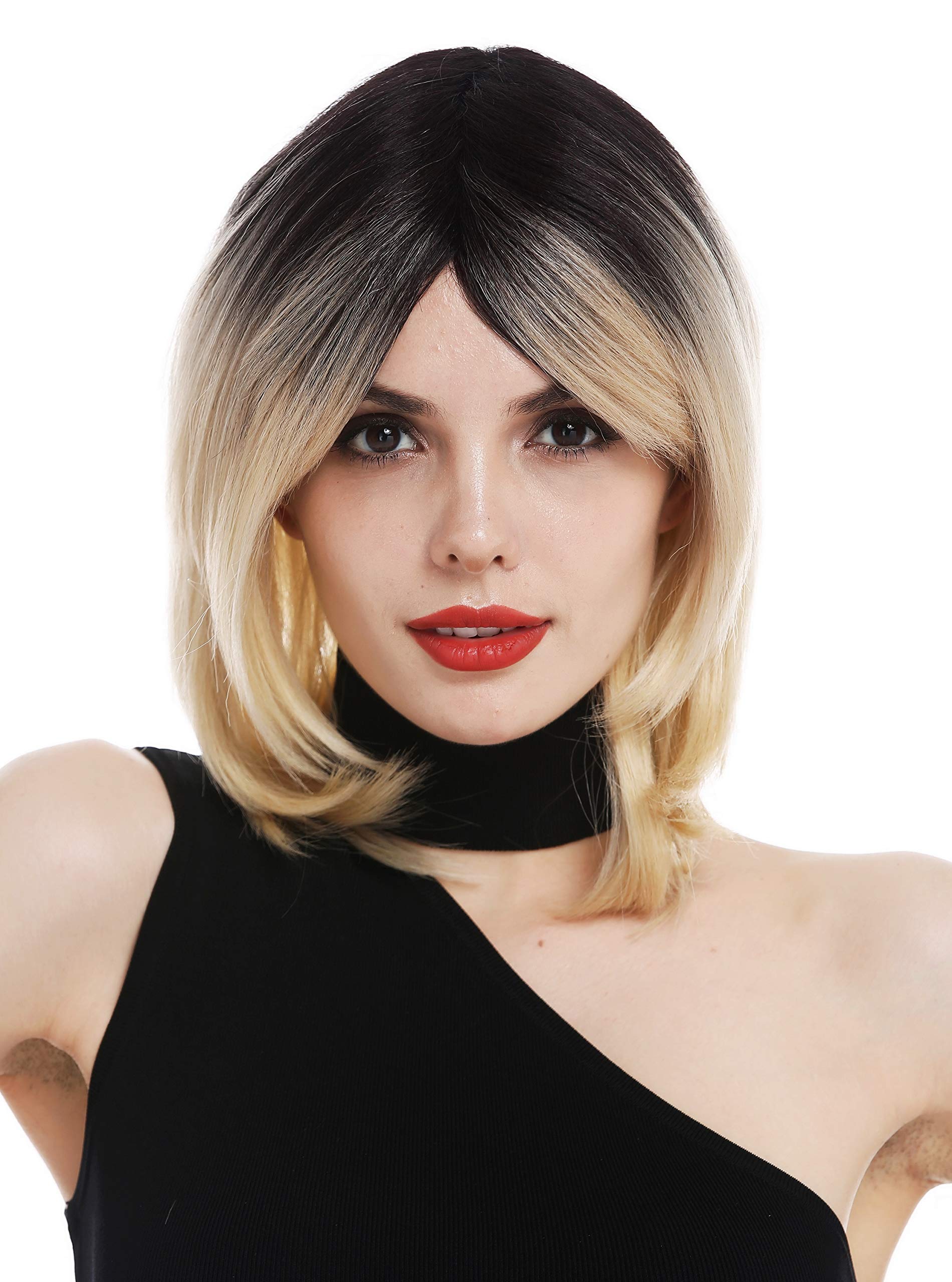 WIG ME UP - RGF-6701-DR613 wig women's wig shoulder length long bob parting sleek ombre black blonde