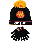 Harry Potter Kids Winter Hat and Gloves Set Hogwarts Black One Size