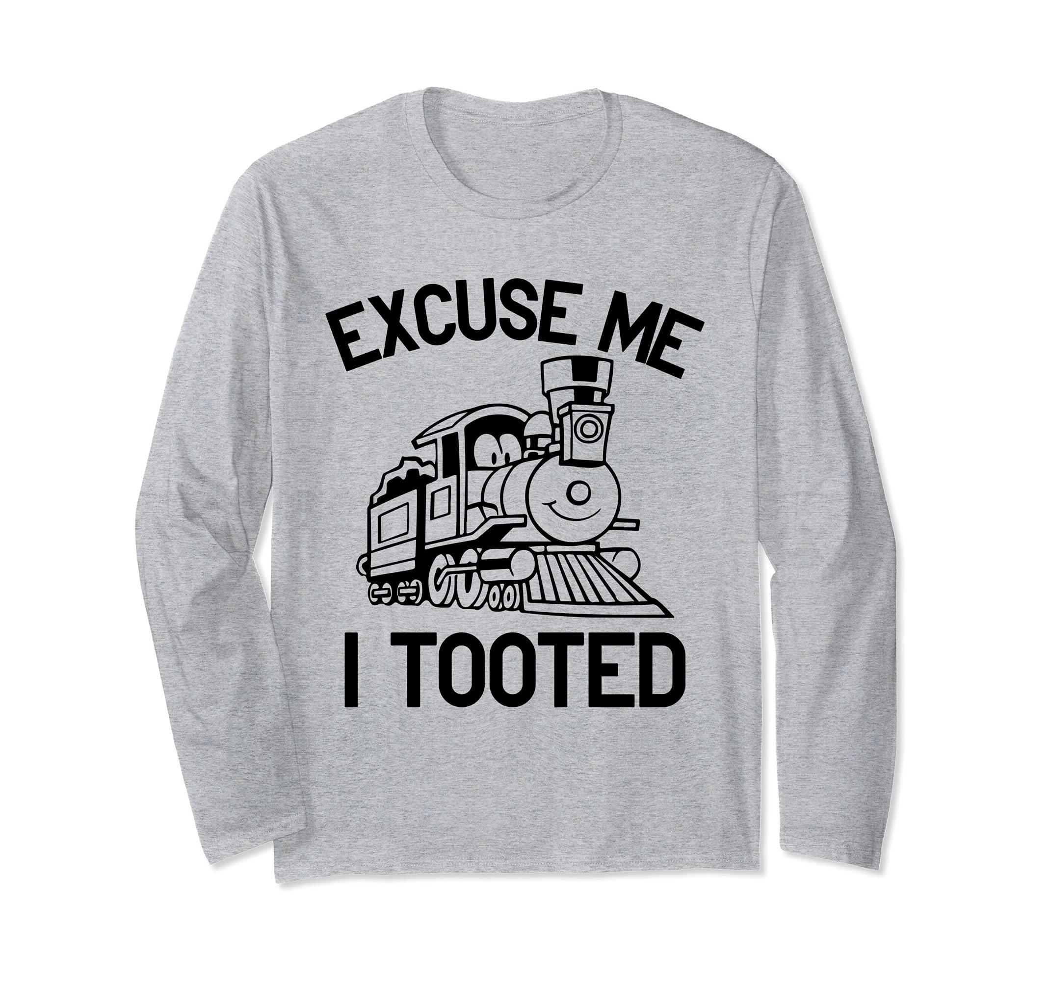 Sorry I Tooted Funny Steam Train Lover For Men Kids Railroad Long Sleeve T-Shirt