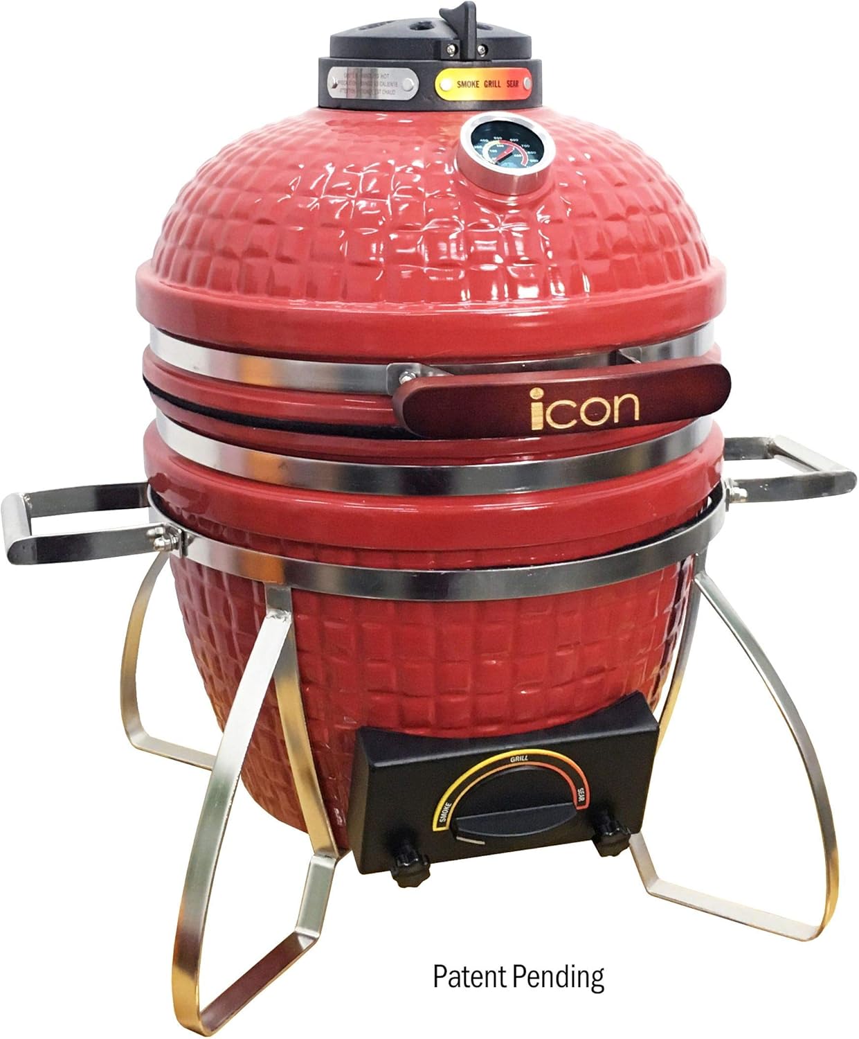 Review Vision Grills Kamado Icon 100 Series (Red) Grills & Smokers Review