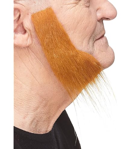 Kit Moustache Et Sourcils Faux Poils Marron Pour Déguisement - Autocollant, Réutilisable, Halloween, Noël, Cosplay