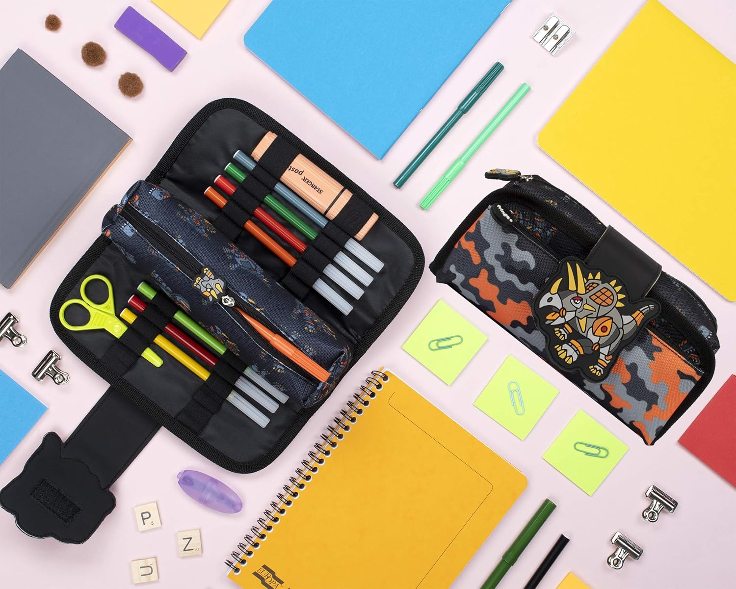 fringoo SiliconePatchPencilCase-Parent, Dinosaur Robot, Modern, Robot Dinosaur - Image 5