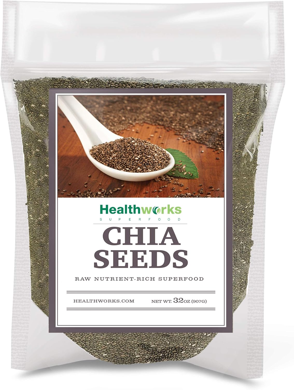 Healthworks Chia Seeds Raw Pesticide and Chemical-Free, 2lb ...