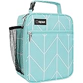 opux Insulated Lunch Bag Kids, Leakproof Soft Lunch Box for Boys Girls, School Lunch Cooler Bag, Small Lunch Bags for Men Women Adults Teen, Reusable Lunchbox Pail for Work, Teal