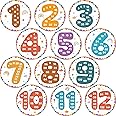 gisgfim 12 Pieces Math Multiple Posters Back to School Multiple Posters from 1 to 12 Number Time Table Chart for School Classroom Library Office or Math Classroom Decorations or Homeschool Supplies