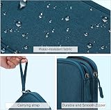 FYY Travel Cable Organiser Bag Double-Layer Electronics Case Green view 4