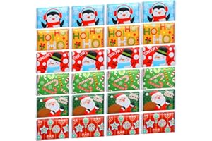 GEYEE 24 Packs Travel Size Tissue Pocket Slim Pack Facial 3 Ply Wallet Size Pocket Tissues for Travel Wedding Party Favors, 6 Styles(Snowman)