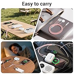 Renmou 2Pack for Apple Watch Charger,4 in 2 Multi