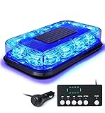 LUMENIX Blue 72 LED Roof Top Strobe Beacon Police