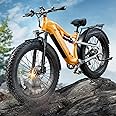 PUCKIPUPPY Labrador Electric Bike for Adults 960W, 48V 20AH Battery Adult Electric Bicycles, 26" Fat Tire Full Suspension Ebike, 28MPH Mountain Beach E Bike, 7 Speed, 80Miles Range, UL2849 Compliant