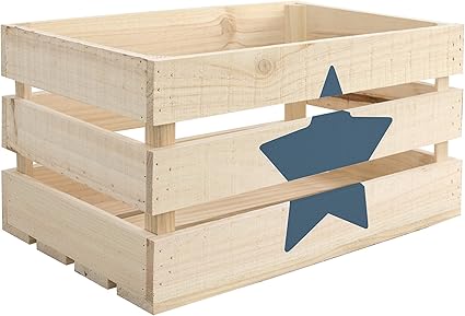 Decowood Handmade Pintada Caja Grande con Estrella, Madera ...