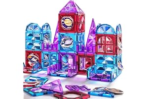 KIZONLY Magnetic Toys for Toddlers 1-3 Years Old Toddler Magnet Building Blocks Tiles Toys for 1-3 Years Old Children 4-8 Yea