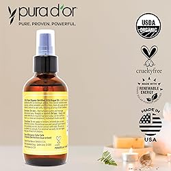PURA D'OR 4 Oz ORGANIC Moroccan Argan Oil - USDA