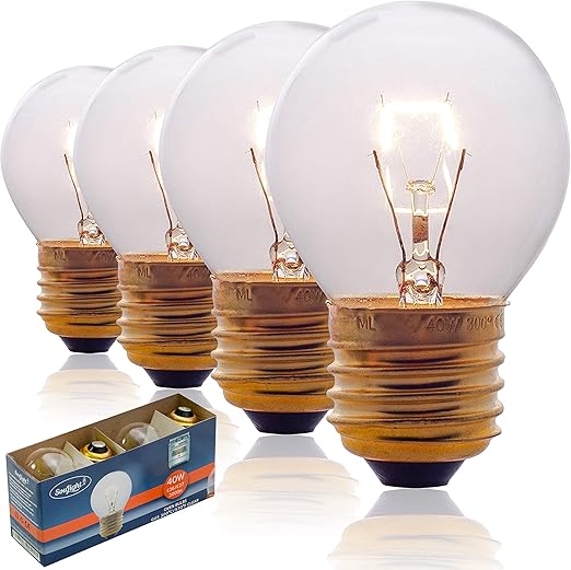 Oven Light Bulbs 40 Watt Appliance Replacement Bulbs for Oven, Stove, Refrigerator, Microwave